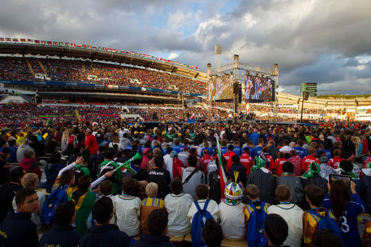 Fotboll, Gothia Cup, Invigning