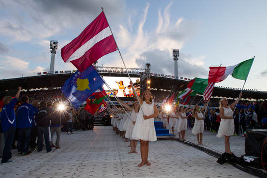 Fotboll, Gothia Cup, Invigning