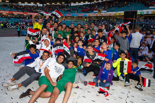 Fotboll, Gothia Cup, Invigning