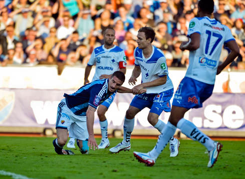 James Keene, Djurgården och Marcus Falk Olander,