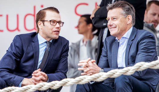 Prins Daniel i samtal med Stefan Lundin, sportdirektör SEF