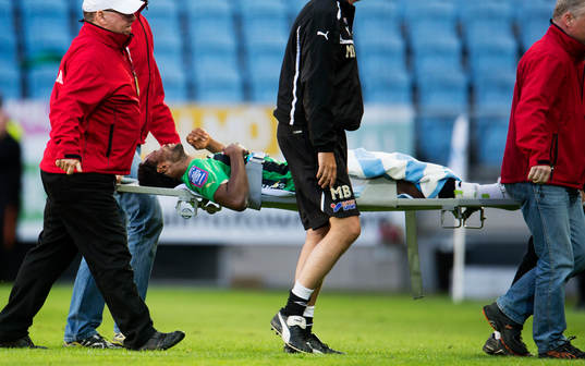 Richard Ntomba Ekunde, GAIS bärs ut skadad