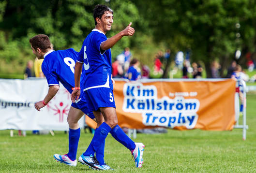 Kim Källström Trophy, jubel, Litauen - Azerbaijan