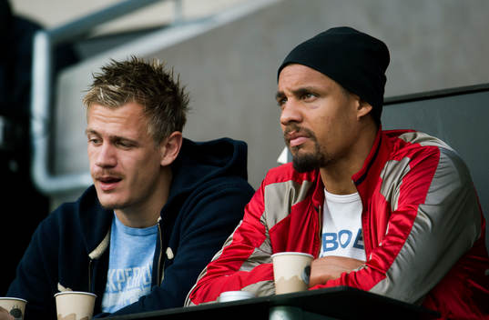 på läktaren, Johan Dahlin, målvakt, Mathias Ranégie,