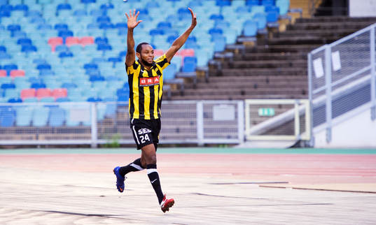 René Makondele, Häcken, jubel, 1-1