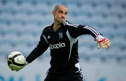 Boaz Myhill, målvakt, West Bromwich, depp