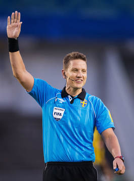 Martin Strömbergsson, domare, Gävle, jubel