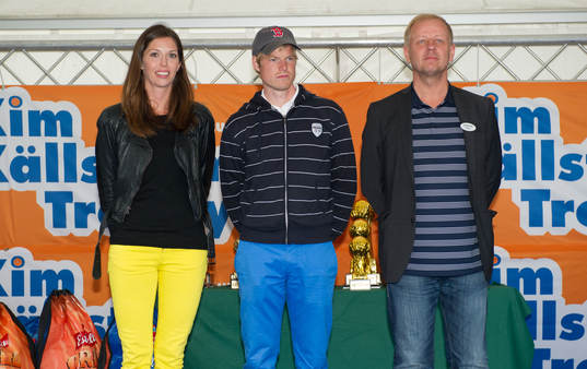 Kim Källström Trophy, prisutdelning. Erica Källström,