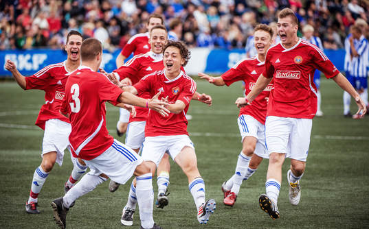 Tipselit, Esbjerg FB -Vasas Academy Ltd, kvartsfinal, jubel