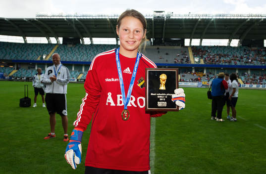 F12, final, AIK 2 - San Gabriel, Spanien. Madeleine
