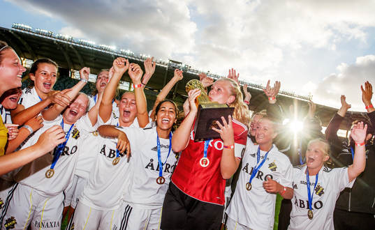 F19, Karlskrona FF - AIK FF. AIK, vinnare, jubel