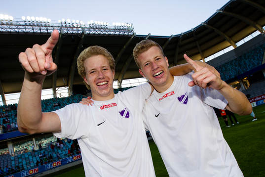 P18, final, Fässbergs - Fyllingsdalen, Norge. Tvillingarna