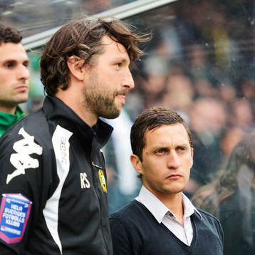 Rami Shabaan och Carlos Banda, tränare Hammarby