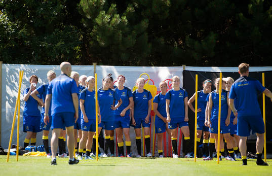 OS 2012, Fotboll, Dam, Sverige tränar