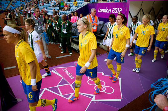 Lisa Dahlkvist, Lotta Schelin, Sofia Jakobsson, Sverige
