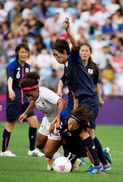 Christine Sinclair, Kanada, Yuki Ogimi, Kozue Ando, Japan