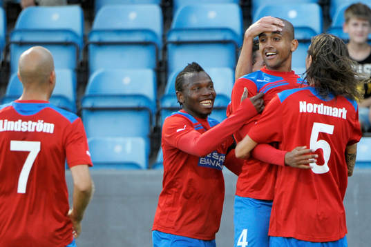 Fotboll, Champions League, kval, Helsingborg - The New