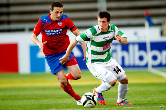 Fotboll, Champions League, kval, Helsingborg - The New