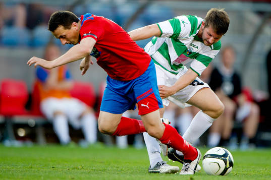 Fotboll, Champions League, kval, Helsingborg - The New