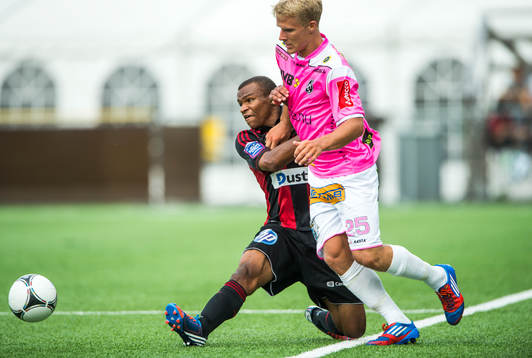 Linus R Olsson, Landskrona och Serge-Junior Martinsson