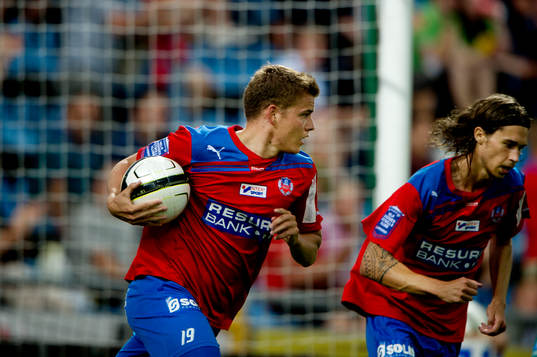 Alfred Finnbogason, Helsingborg, jubel, 1-2