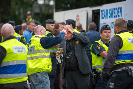 Elfsborgsfansen hamnade i bråk med polisen