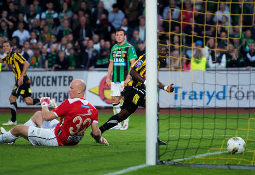 Waris Majeed, Häcken, gör 3-1