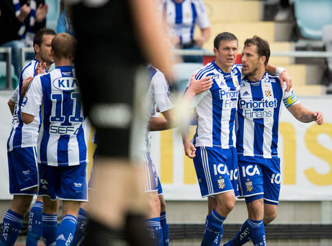 Tobias Hysén, IFK Göteborg, gör 1-0, jubel