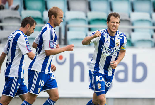 Tobias Hysén, IFK Göteborg, gör 1-0, jubel