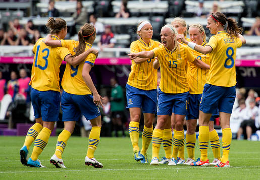 Bläddra bland fler bilder av  OS 2012, fotboll, dam, Sverige - Kanada