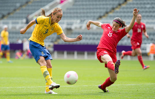 Kosovare Asllani, Sverige och Diana Matheson, Kanada