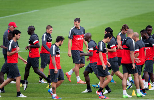 Bläddra bland fler bilder av Fotboll, Paris SG, Träning