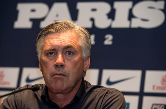 Carlo Ancelotti, tränare Paris Saint-Germain
