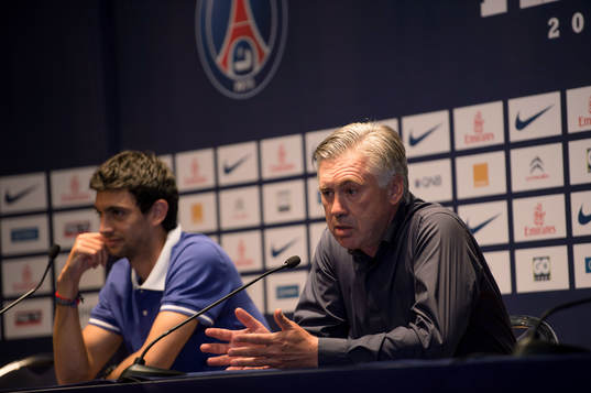 Javier Pastore, Carlo Ancelotti, tränare Paris