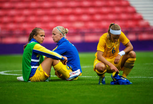 Malin Levenstad, Caroline Seger och Sara Thunebro, Sverige,