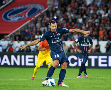 Zlatan Ibrahimovic, PSG, gör 1-2 på straff
