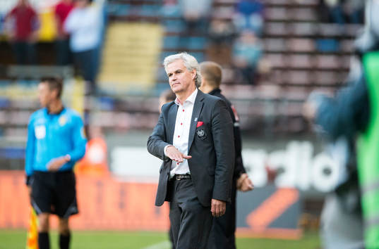 Nanne Bergstrand, tränare Kalmar ber AIK publiken sätta