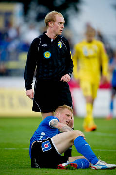 Per Melin, domare, Gudjón Baldvinsson, Halmstad
