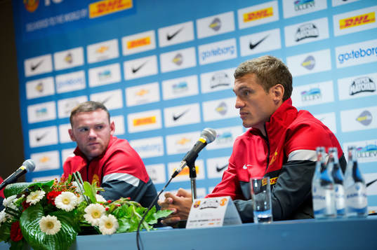 Wayne Rooney,  Nemanja Vidic, Manchester United