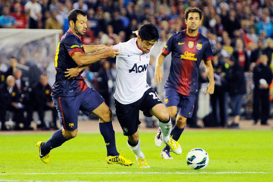 Javier Mascherano, Barcelona och  Shinji Kagawa, Manchester