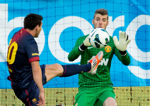 David De Gea, målvakt Manchester United, Lionel Messi,