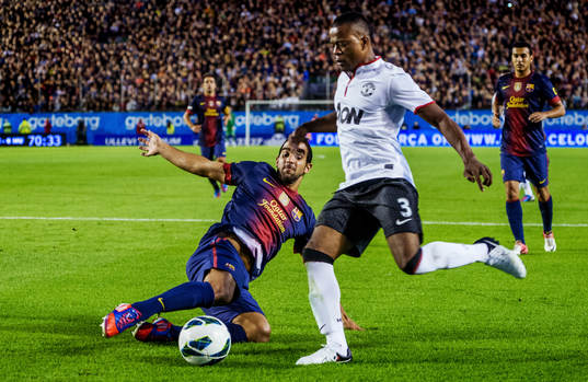 Cesc Fabregas, Barcelona, Patrice Evra, Manchester United