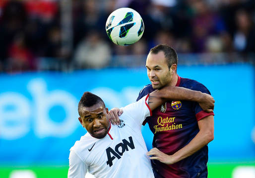 Anderson, Manchester United, Andrés Iniesta, Barcelona