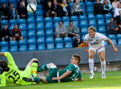 Fotboll, kval, Champions League, Helsingborg - Slask