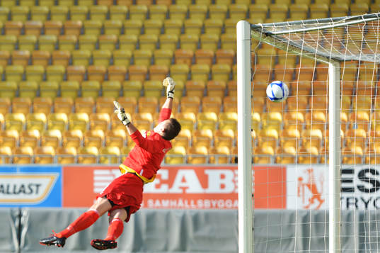 Kevin Stuhr Ellegaard, målvakt, Elfsborg, släpper in 0-1