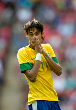 Neymar, Brasilien deppar. Depp