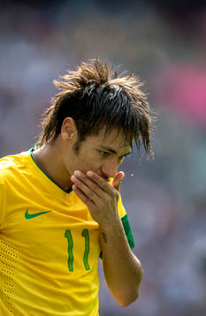 Neymar, Brasilien deppar. Depp