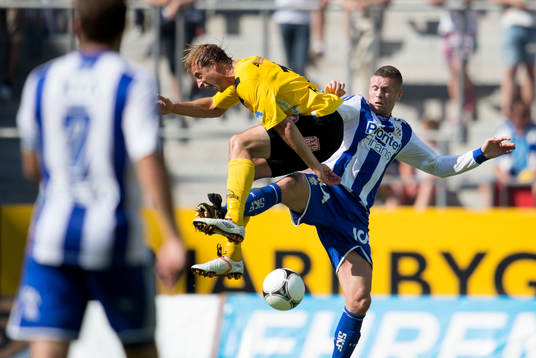 Pär Ericsson, Mjällby. Kjetil Waehler, IFK Göteborg