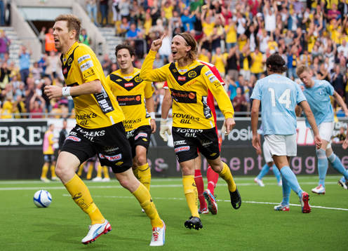 David Elm, Elfsborg, gör 2-1, jubel