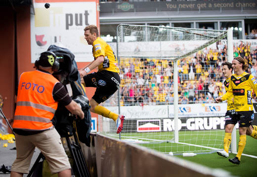David Elm, Elfsborg, gör 2-1, jubel